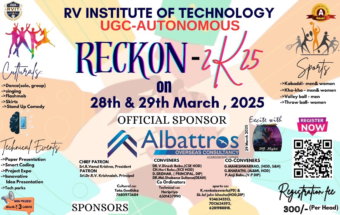 Reckon 2K25(RVIT's Fest event -2025)